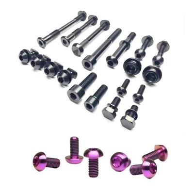 Títan anodizing boltar fyrir reiðhjól